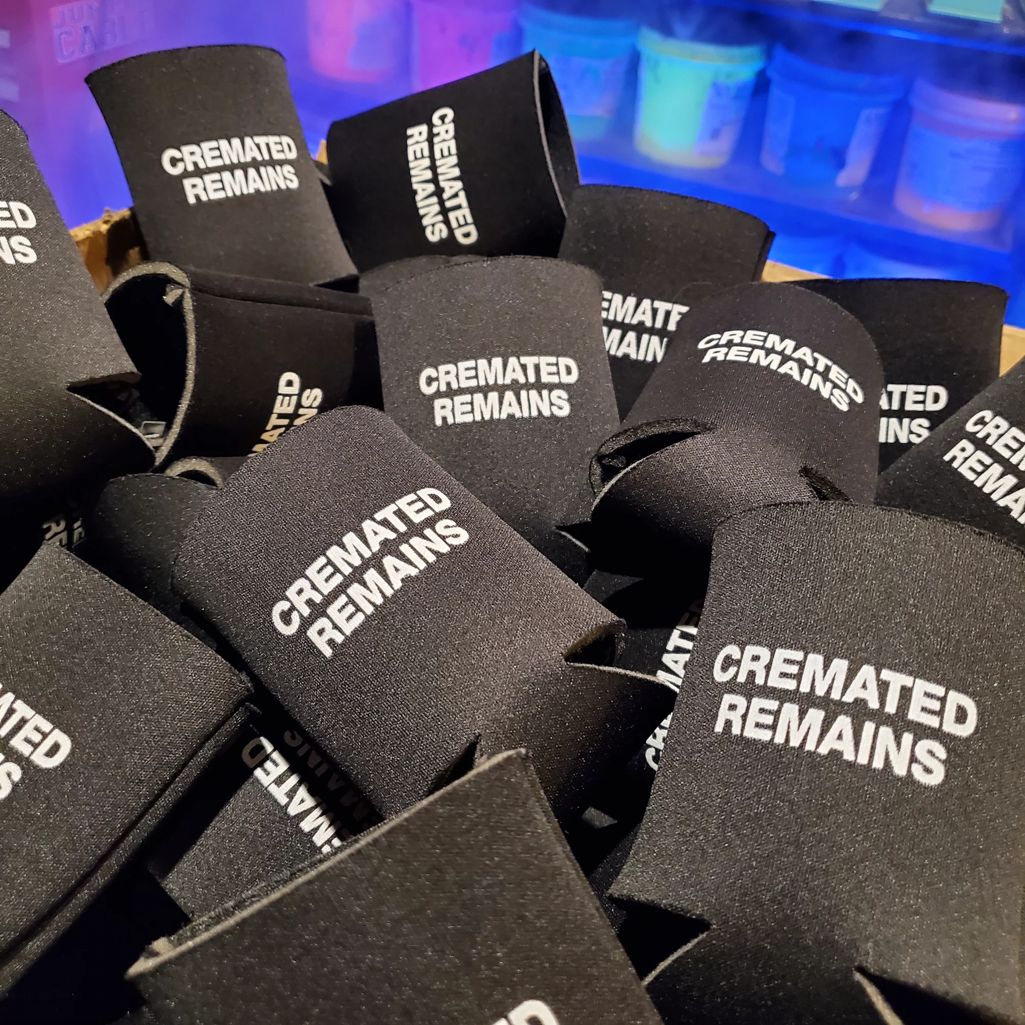 CREMATED REMAINS koozie - Image 3