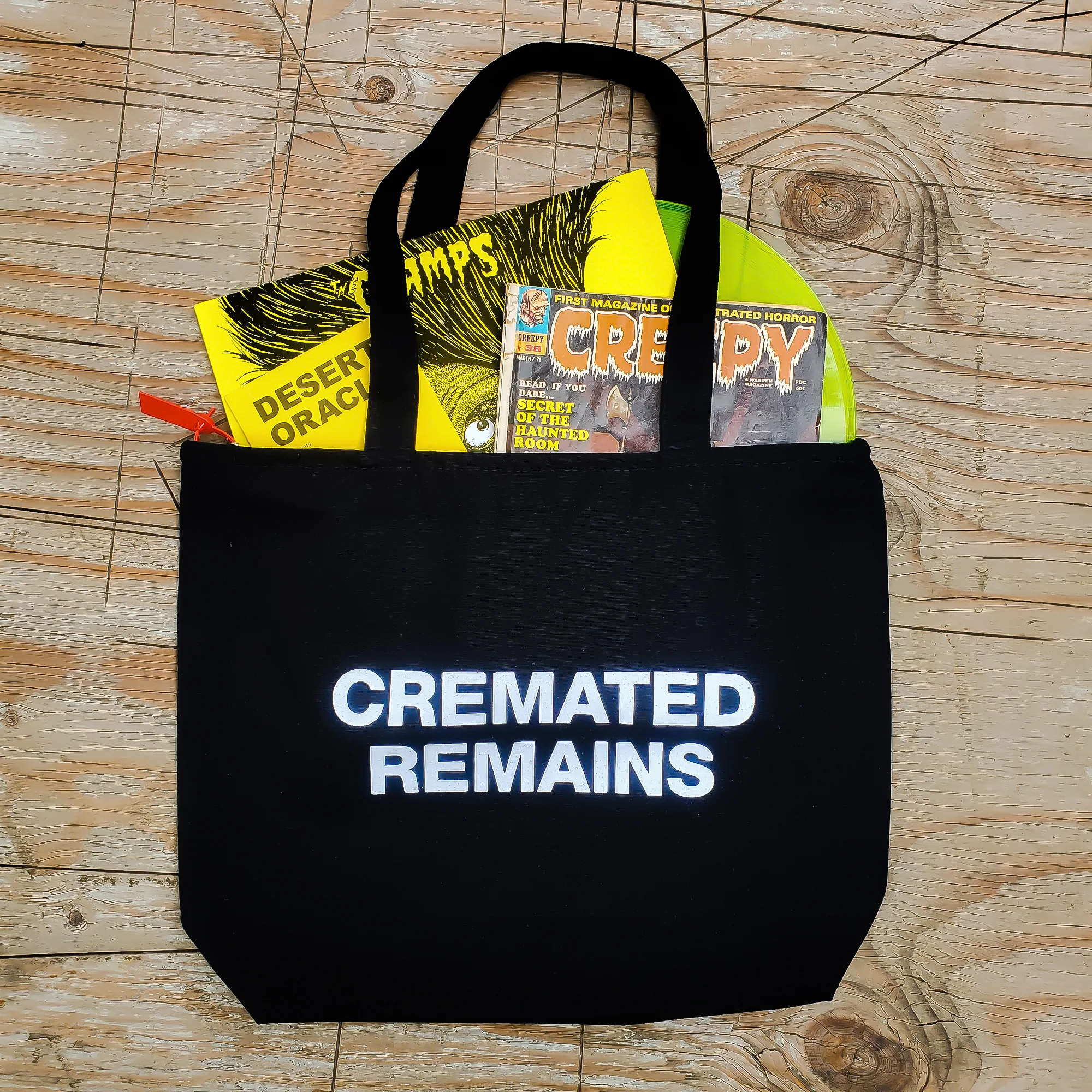 CREMATED REMAINS zipper tote bag - Image 3