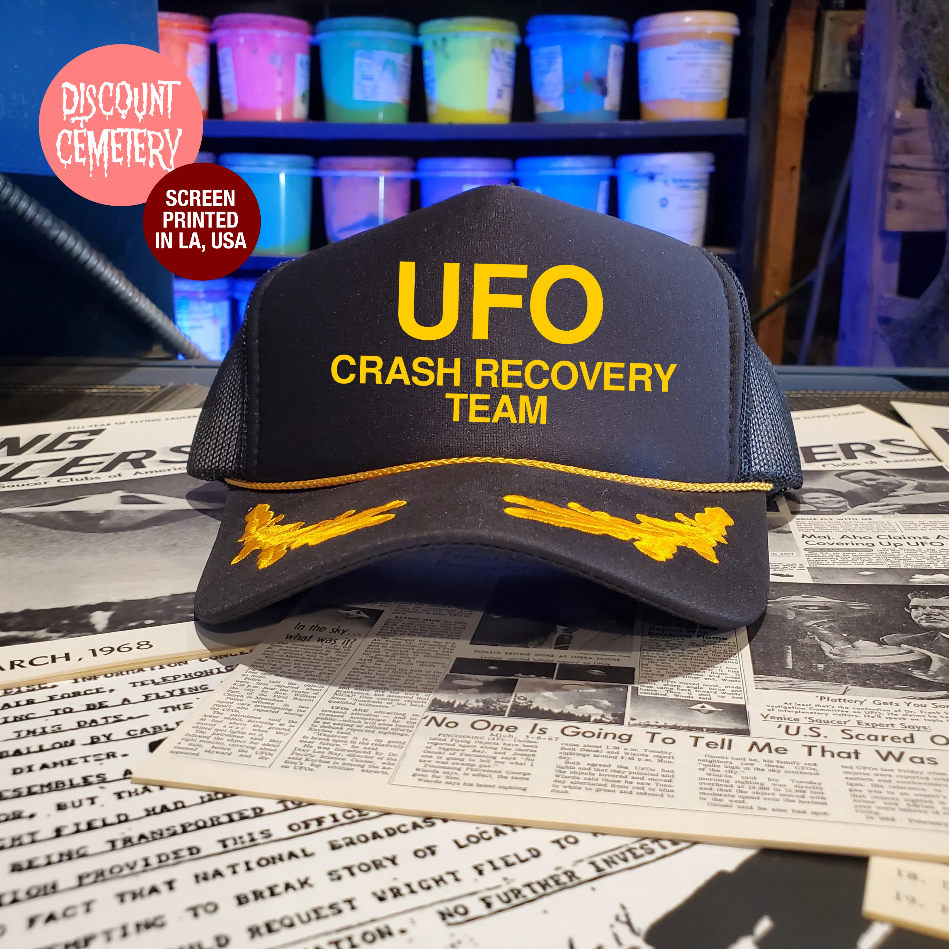 UFO CRASH RECOVERY TEAM hat - Image 5